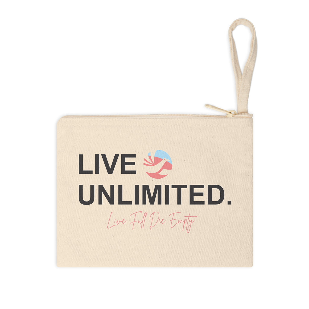 LIVE FULL DIE EMPTY WALLET POUCH