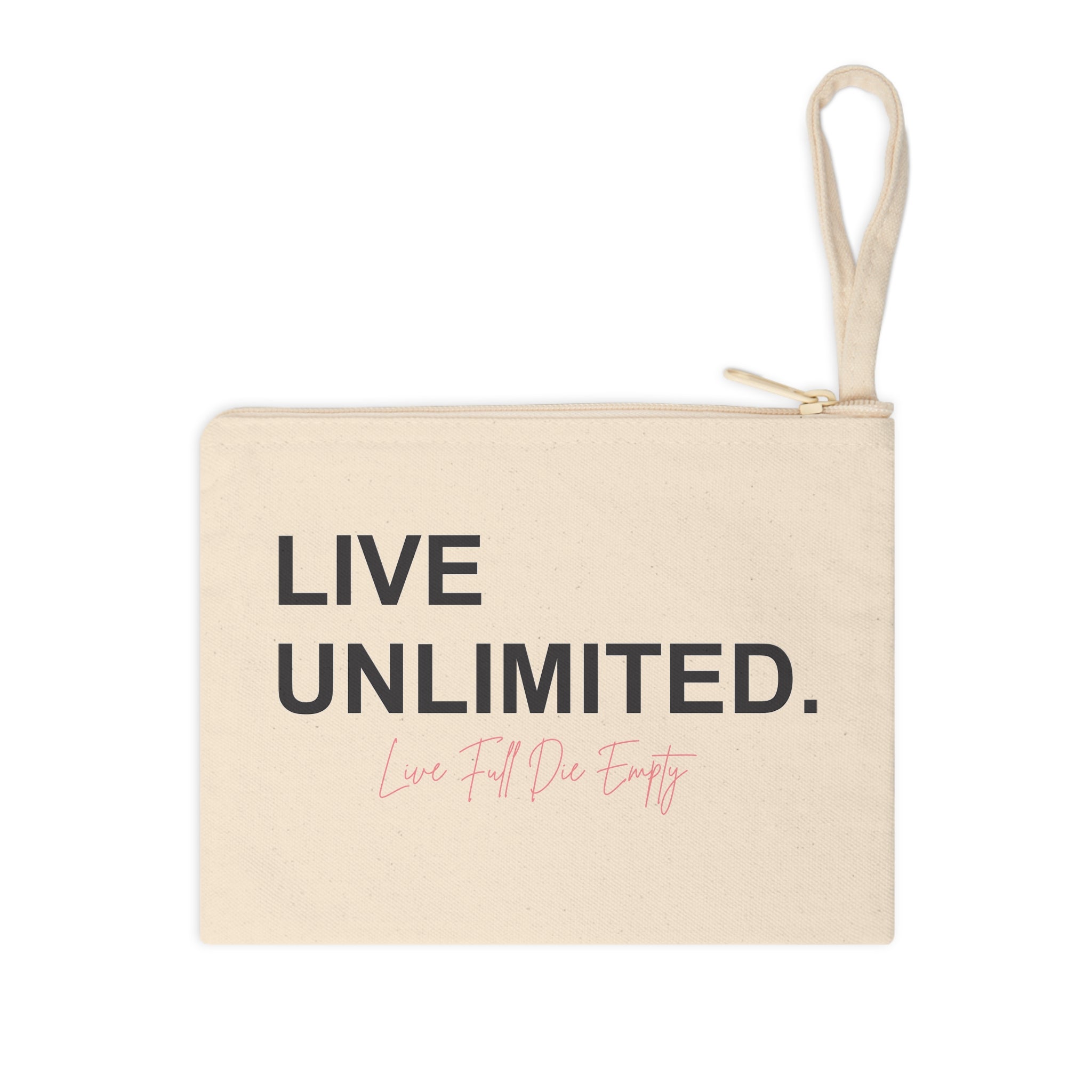 LIVE FULL DIE EMPTY WALLET POUCH