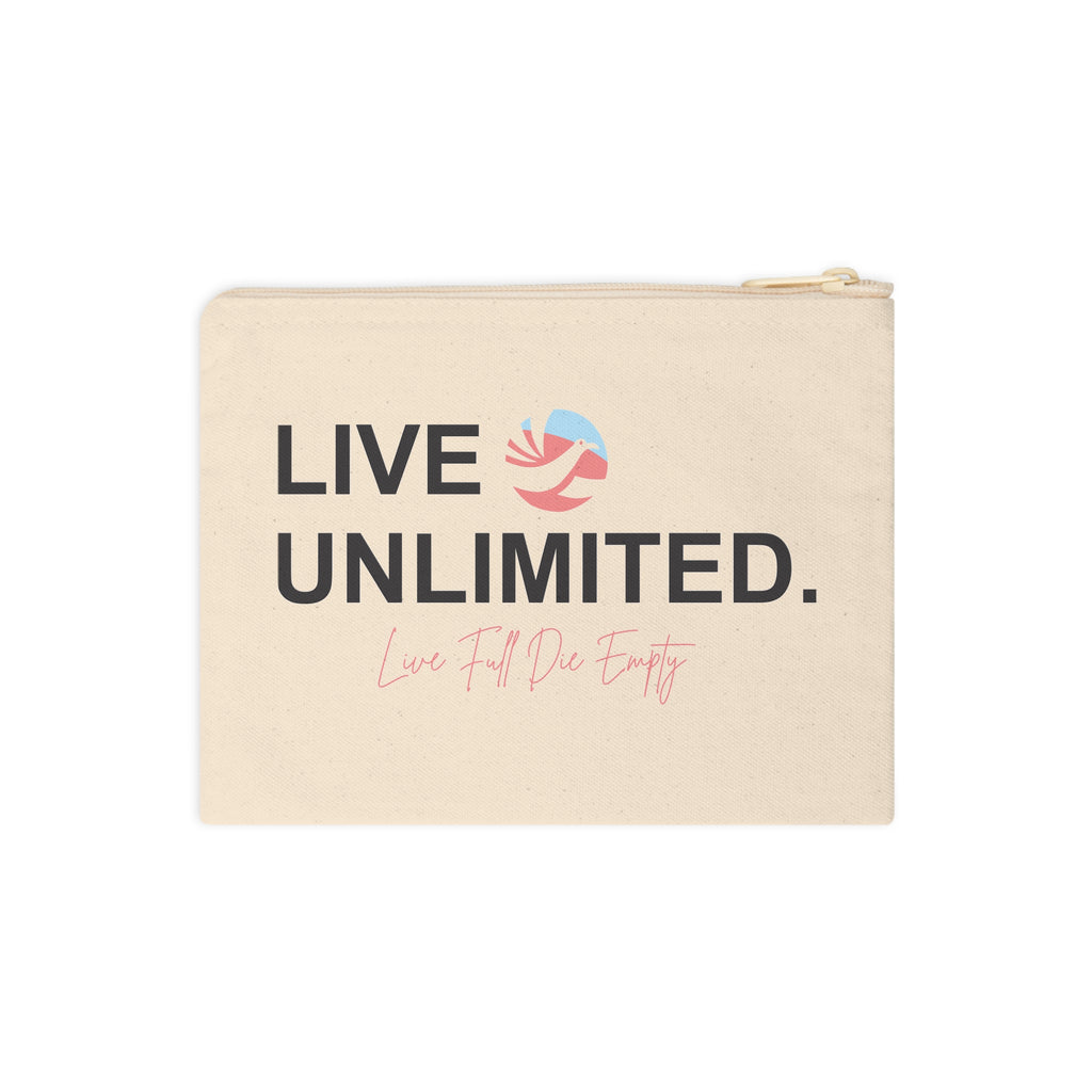 LIVE FULL DIE EMPTY WALLET POUCH